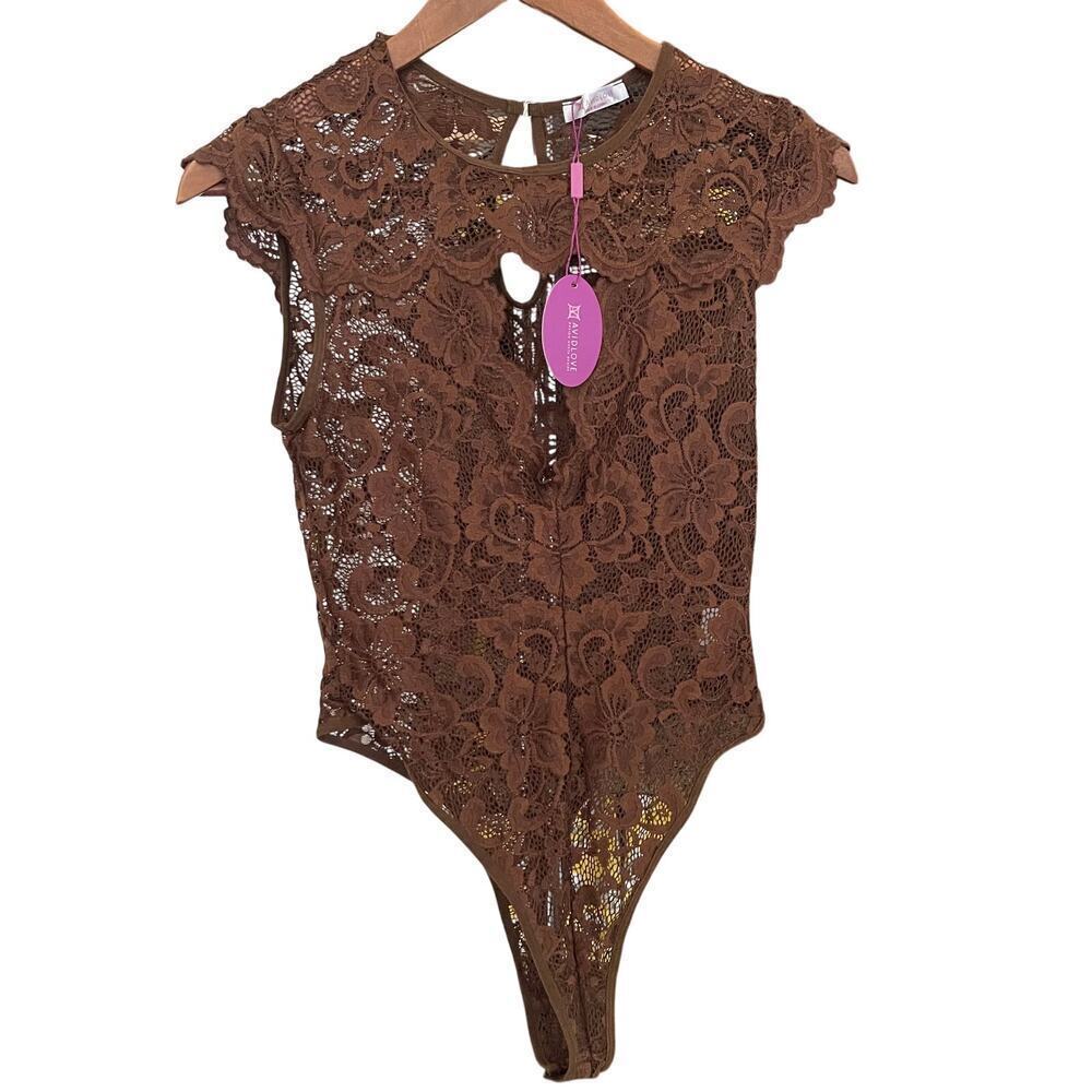 AVIDLOVE NWT Women's Lace Ted Bodysuit Size Small